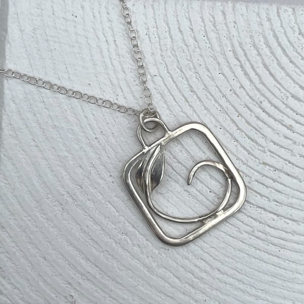 Sterling Silver Leaf Necklace