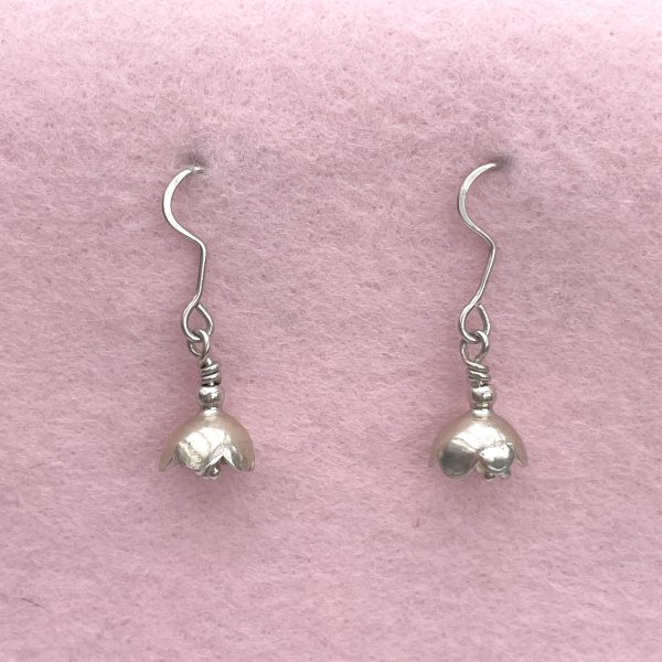 Sterling Silver Floral Earrings - Image 2