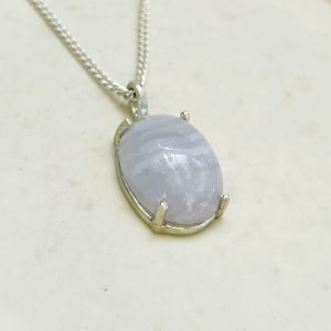 Blue lace Agate Necklace